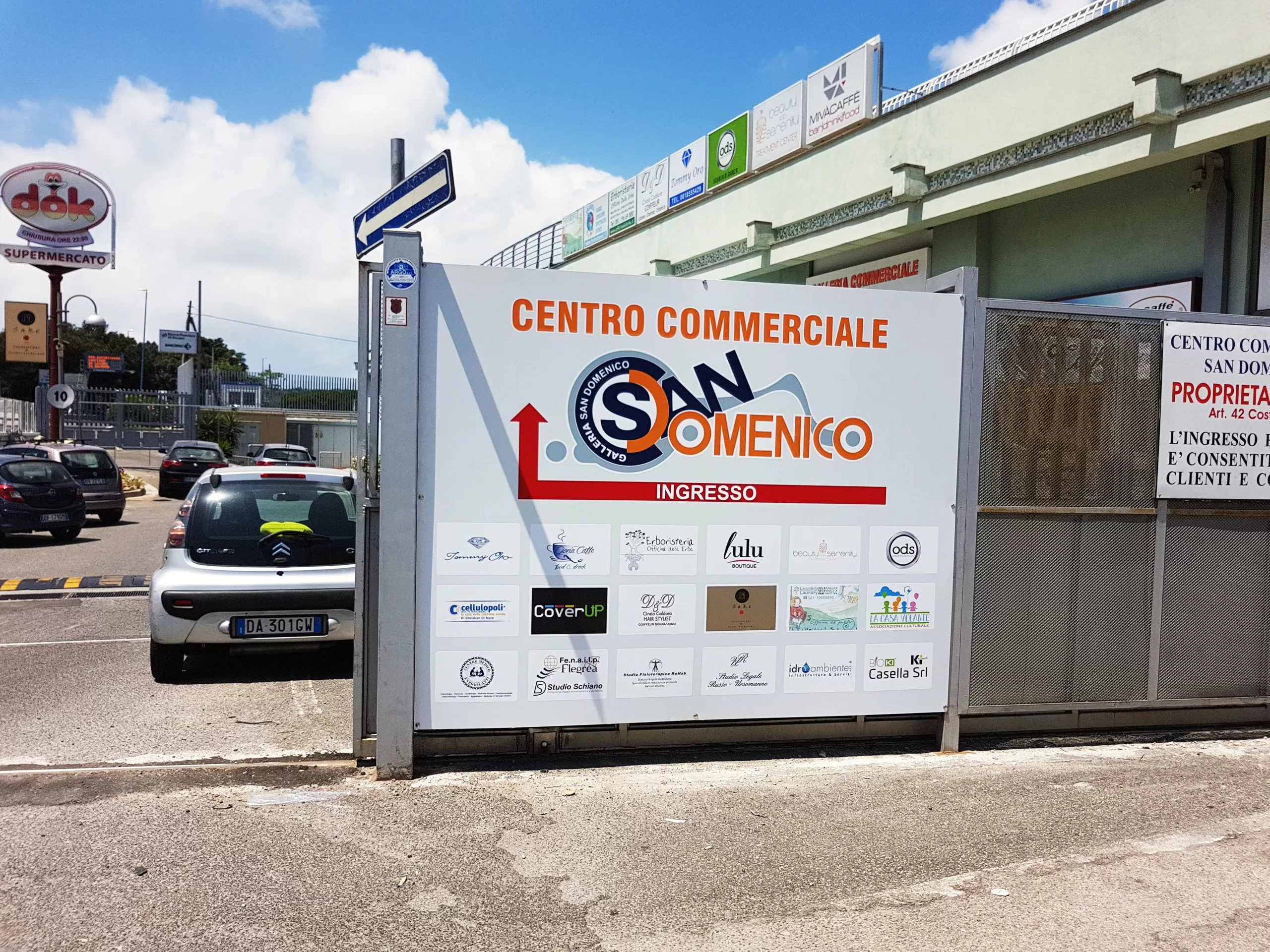insegna centro commerciale insegna non luminosa centro commerciale